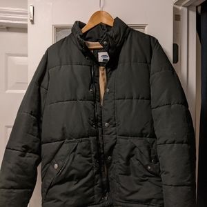 Old Navy Black Puffy jacket. Sz. S (Like New)